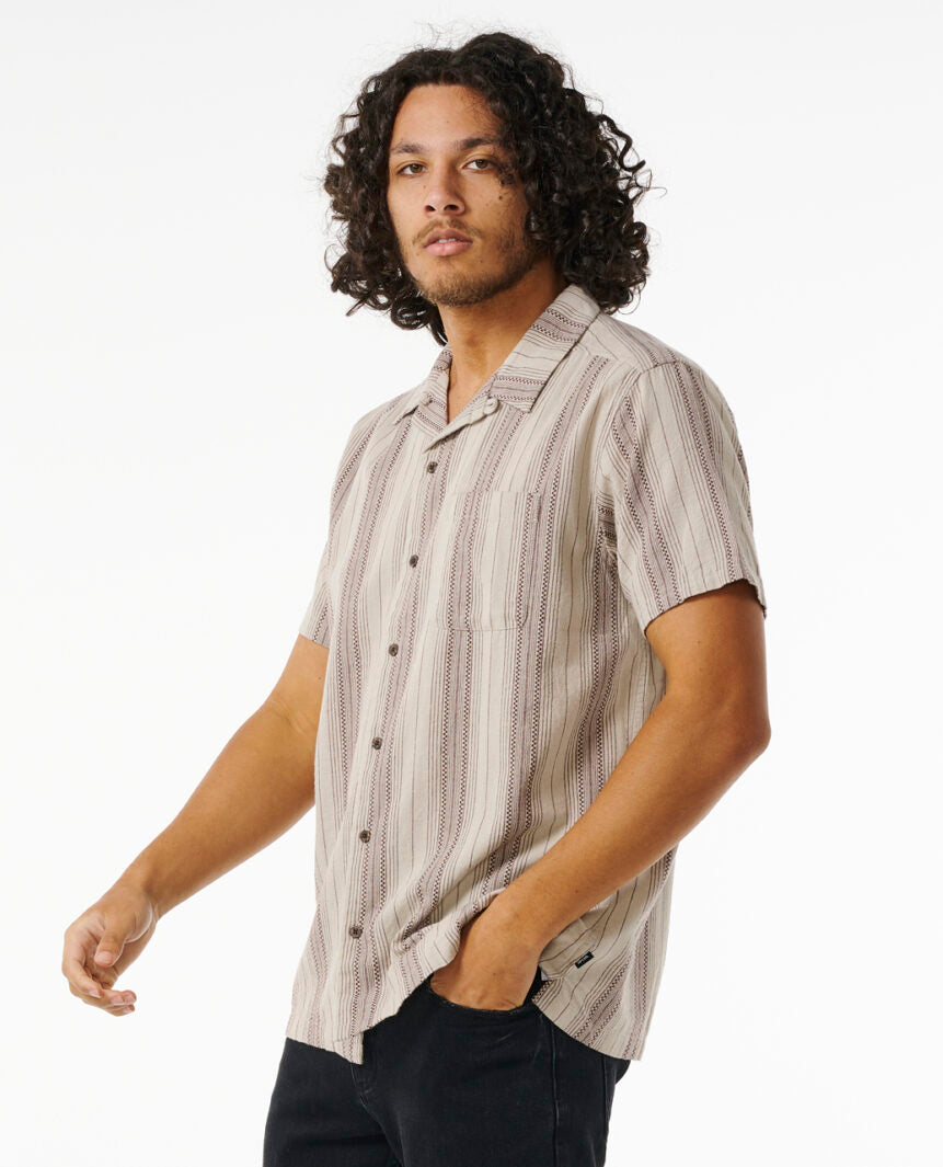 CURL |CHECK MATE S/S SHIRT | חולצה מכופתרת RIP קצרה גברים וויבז מ.ס בע"מ