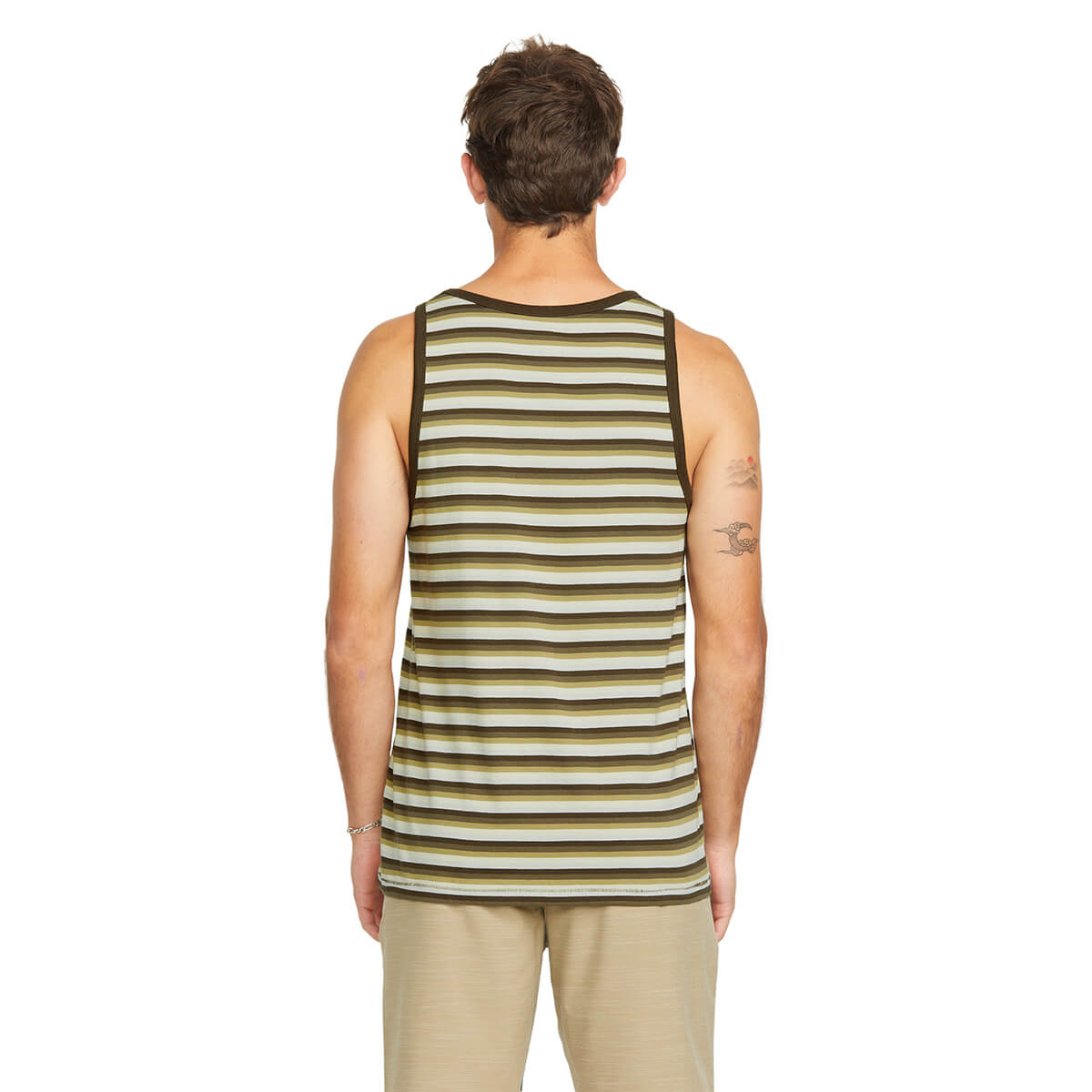VOLCOM | LEVEL STONE TANK | גופיה גברים פסים VOLCOM