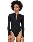 Hadas Avidan Swimwear| bali | בגד ים לנשים - רוכסן שחור ארוך הדס אבידני