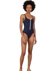Hadas Avidan Swimwear | biarritz | בגד ים לנשים - רוכסן נייבי קצר הדס אבידני