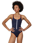 Hadas Avidan Swimwear | biarritz | בגד ים לנשים - רוכסן נייבי קצר הדס אבידני