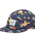 HERSCHEL | GLENDALE UV KIDS CAP SOMETHING FISHY | כובע מצחייה ילדים כחול - דגים 911
