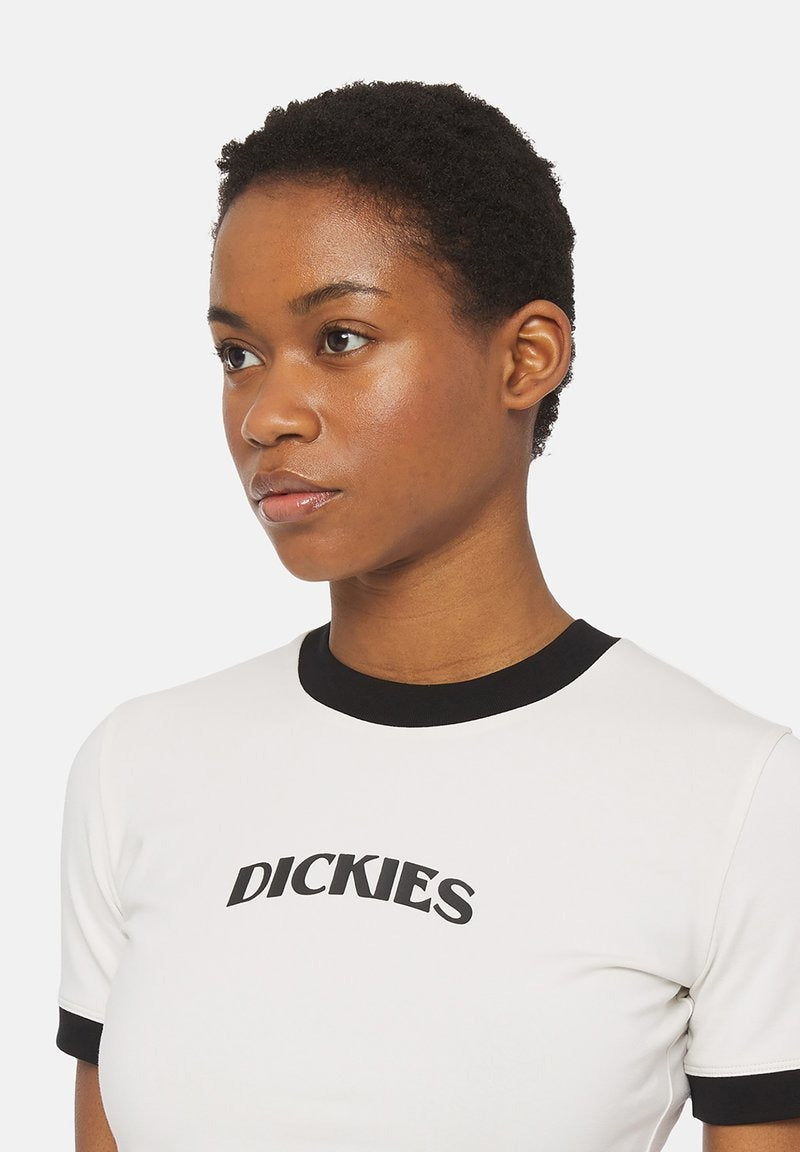 DICKIES 2024 HERNDON RINGER SS W | חולצה דיקיז בייסיק לבנה לנשים וי .אפ ישראל (אפראל) בע"מ