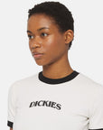 DICKIES 2024 HERNDON RINGER SS W | חולצה דיקיז בייסיק לבנה לנשים וי .אפ ישראל (אפראל) בע"מ