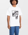 VOLCOM | PFANNGLES LSE SST | חולצה טי שירט לבן הדפס VOLCOM