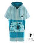 WAVE | Cotton Poncho Zip Flyh Size L | פונצ'ו Sepa
