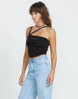VOLCOM | STONEZONE CAMI | גופיה שחורה נשים VOLCOM