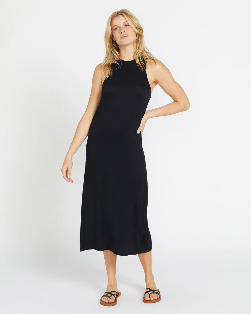 VOLCOM | STONELIGHT DRESS | שמלה נשים שחור VOLCOM
