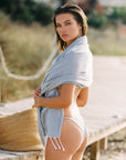 SUNKISSED | BARBADOS SAND FREE BEACH TOWEL | לונג מגבת לים 911