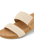 REEF | CJ7138 Cushion Vista Natural Crochet Textile | כפכף נשים קרושה שמנת REEF