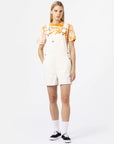 DICKIES | LIGHTWEIGHT CANVAS SHORT BIB W | אוברול קצר נשים אבן וי .אפ ישראל (אפראל) בע"מ