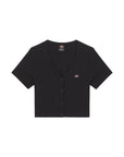 DICKIES 2024 EMPORIA CARDIGAN | חולצה דיקיז כפתורים שחורה לנשים וי .אפ ישראל (אפראל) בע"מ