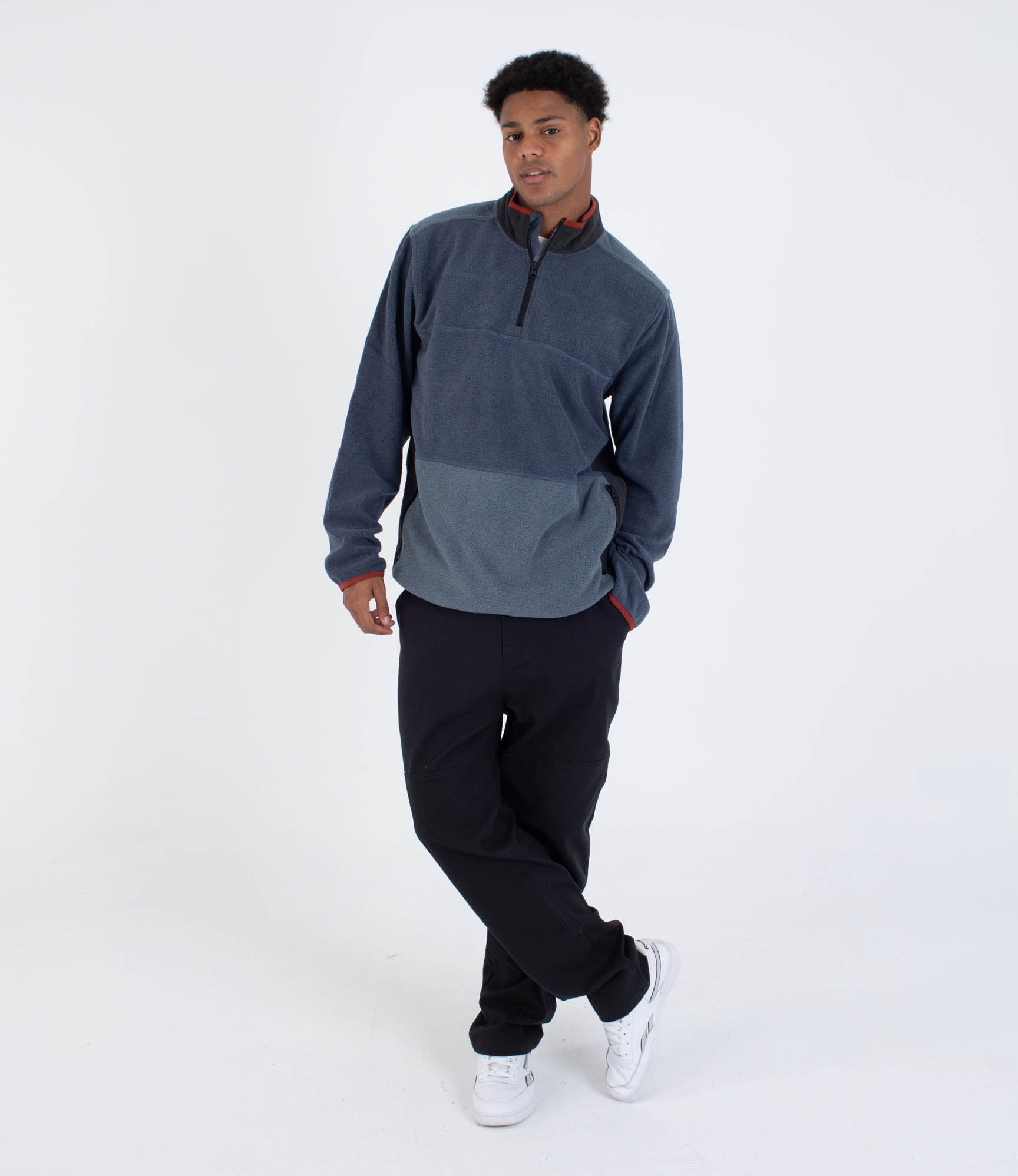 HURLEY | BLOCKED WINDCHILL MOCKNECK | פליז גברים הארלי 911