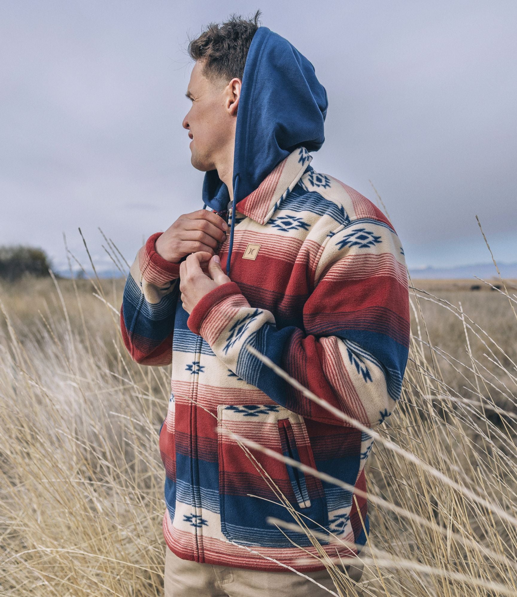 HURLEY | EASY RIDER HOODED SHERPA | ג'קט איזי ריידר הארלי 911