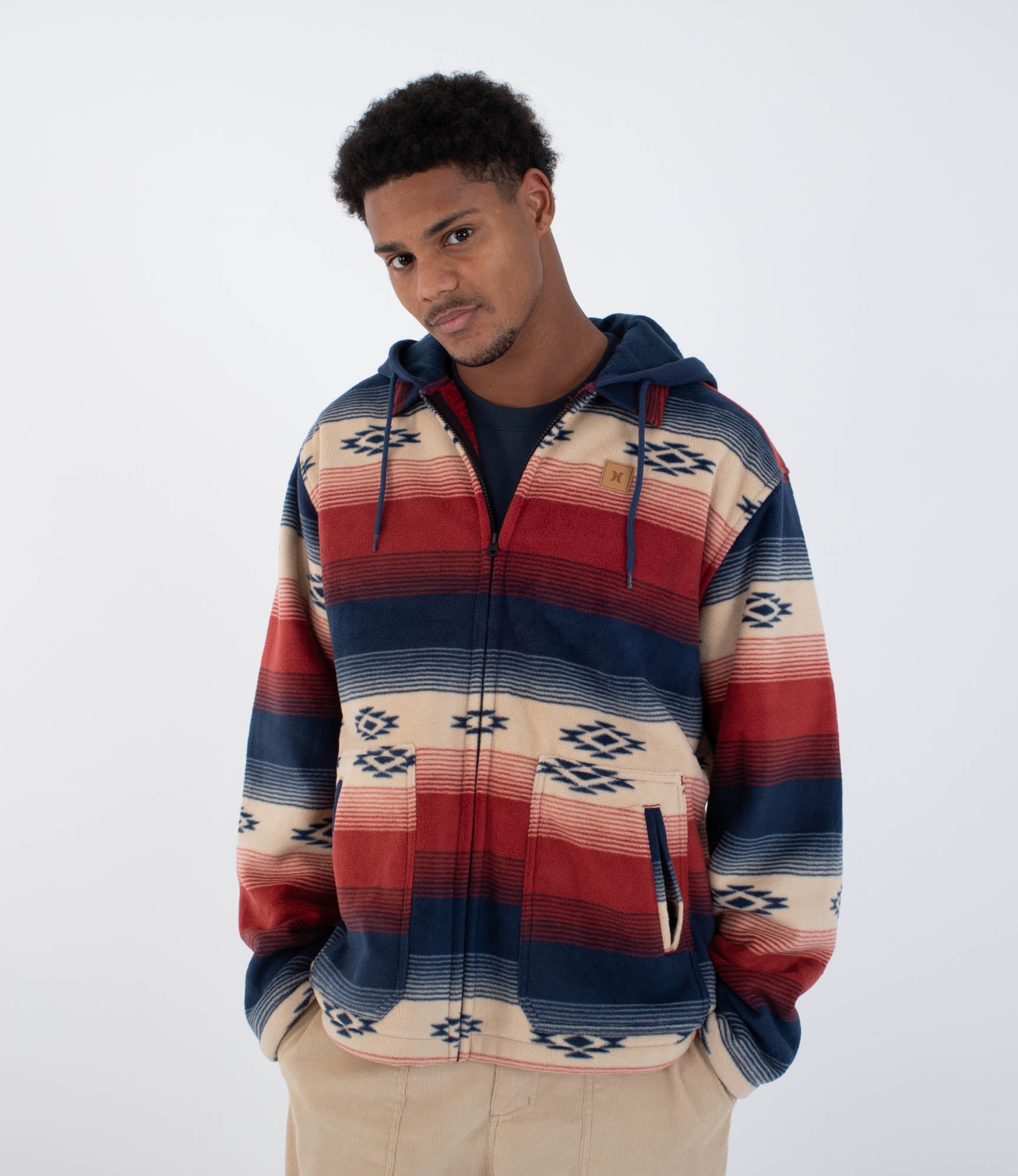 HURLEY | EASY RIDER HOODED SHERPA | ג'קט איזי ריידר הארלי 911