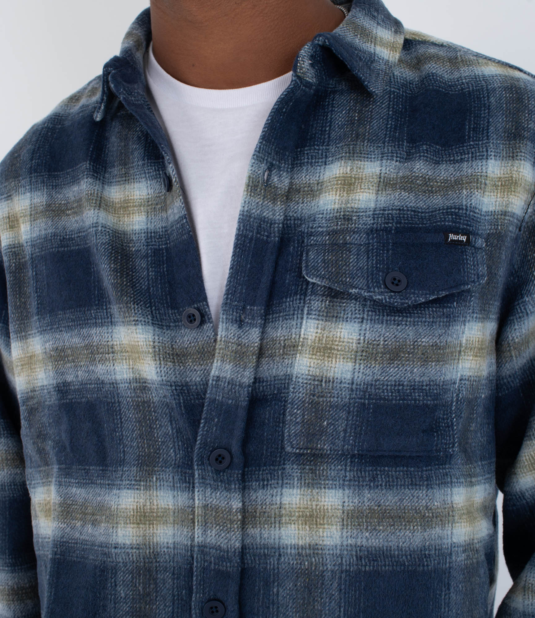 HURLEY | PORTLAND HEAVYWEIGHT FLANNEL | מכופתרת פלנל ארוכה גברים הארלי 911