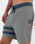 HURLEY | PHANTOM ECO BLOCK PARTY SOLID 18 GREY | מכנס גלישה בגד ים 911