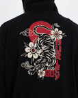 HURLEY | TATTOO ZIP FLEECE | סווטשירט פליז גברים הארלי שחור 911