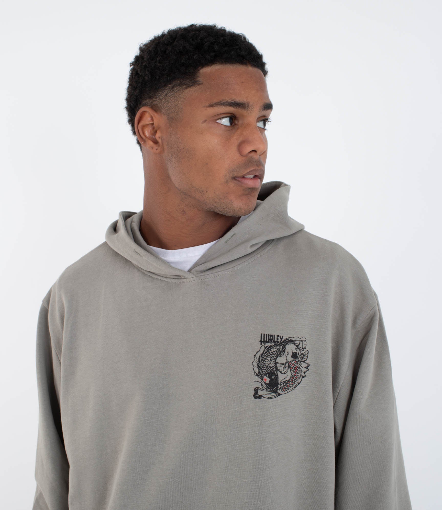 HURLEY | TATTOO ZIP FLEECE | סווטשירט פליז גברים הארלי 911