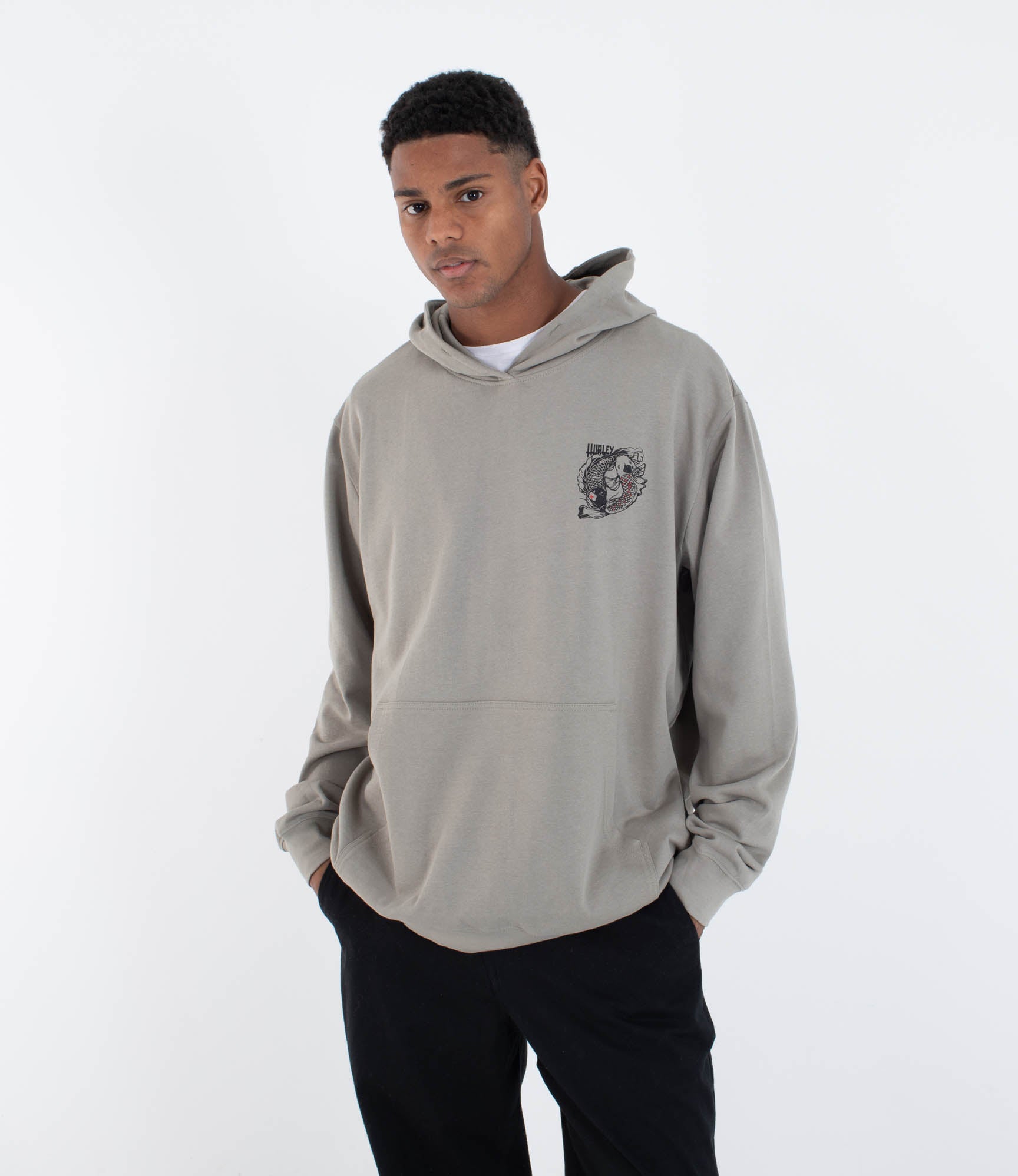 HURLEY | TATTOO ZIP FLEECE | סווטשירט פליז גברים הארלי 911