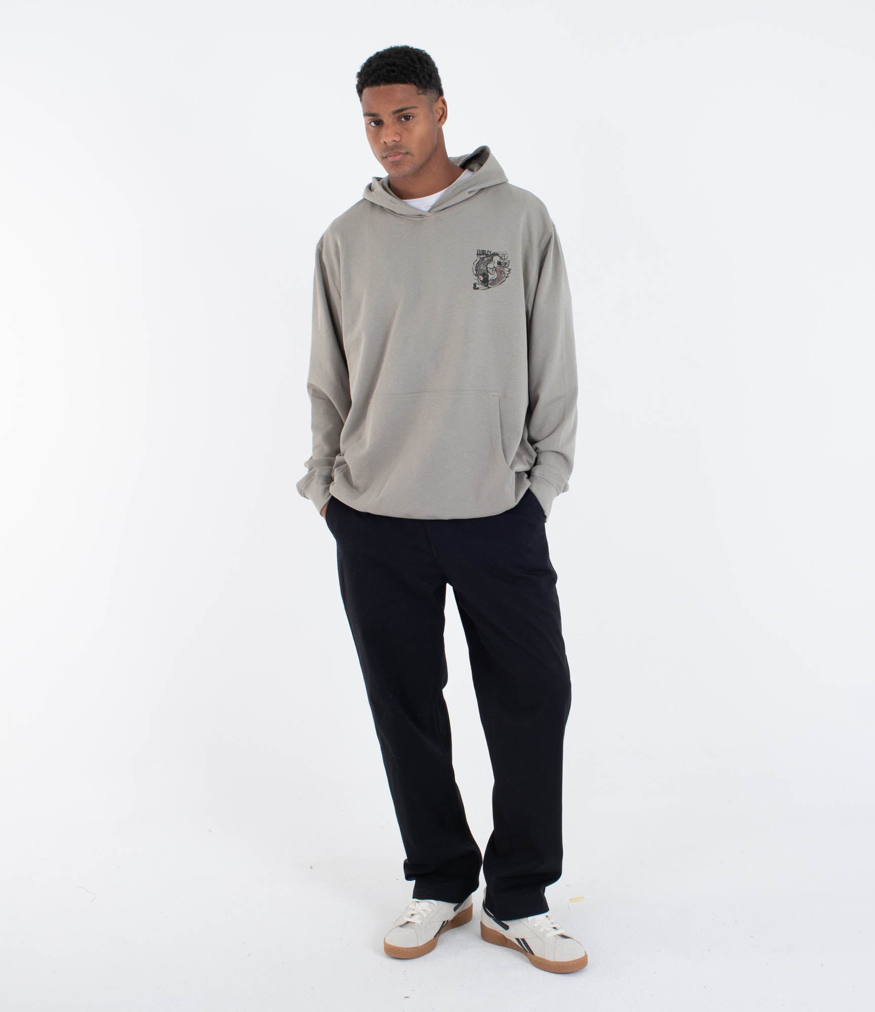 HURLEY | TATTOO ZIP FLEECE | סווטשירט פליז גברים הארלי 911