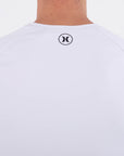 HURLEY | RASH SLIM FIT ICON CIRCLE SS | חולצת לייקרה לבנה 911
