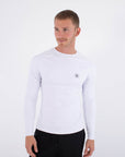 HURLEY | RASH SLIM FIT ICON CIRCLE LS | חולצת לייקרה לבנה 911