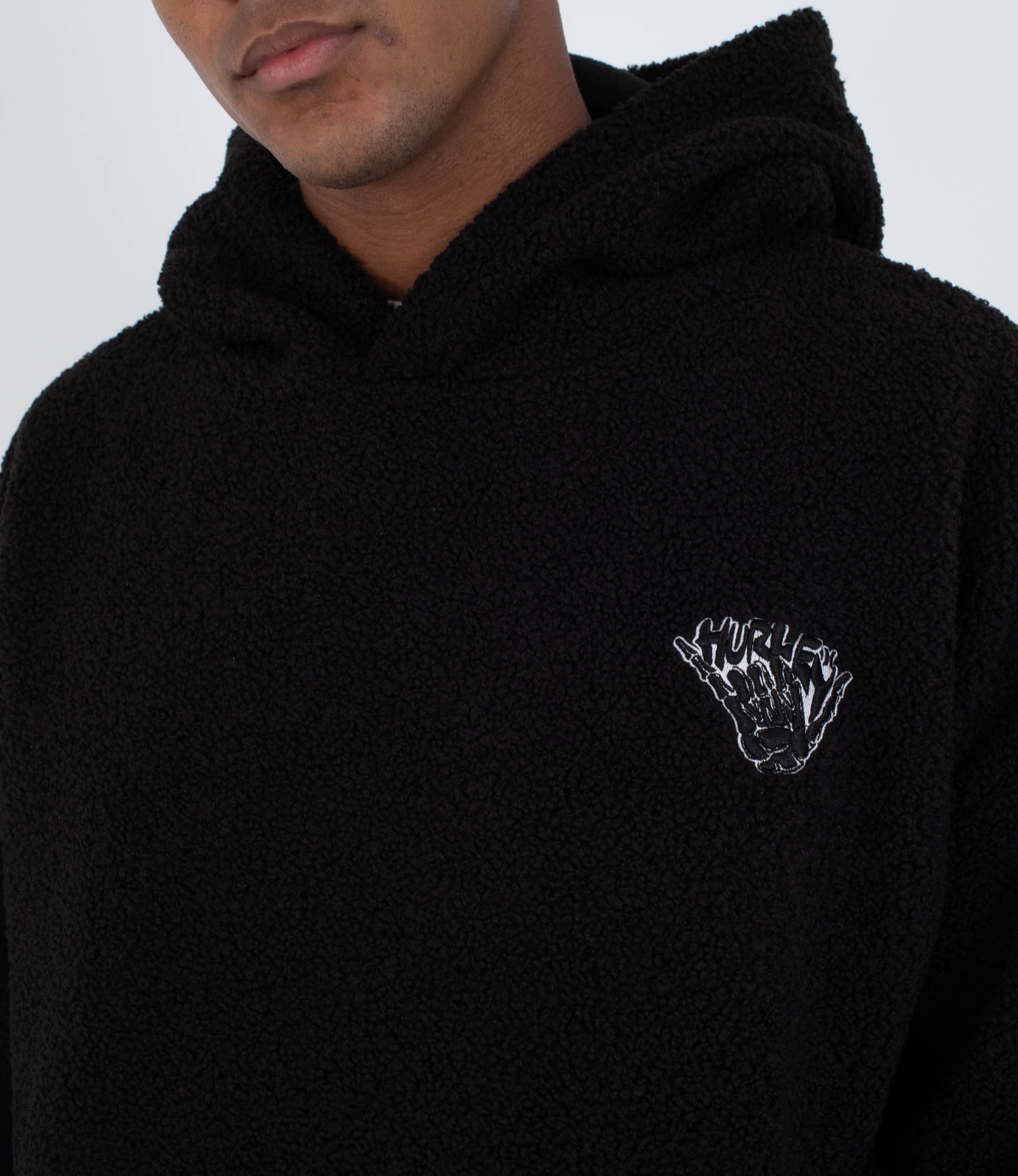 HURLEY | UNION SHERPA HOOD | ג'קט הארלי שחור 911
