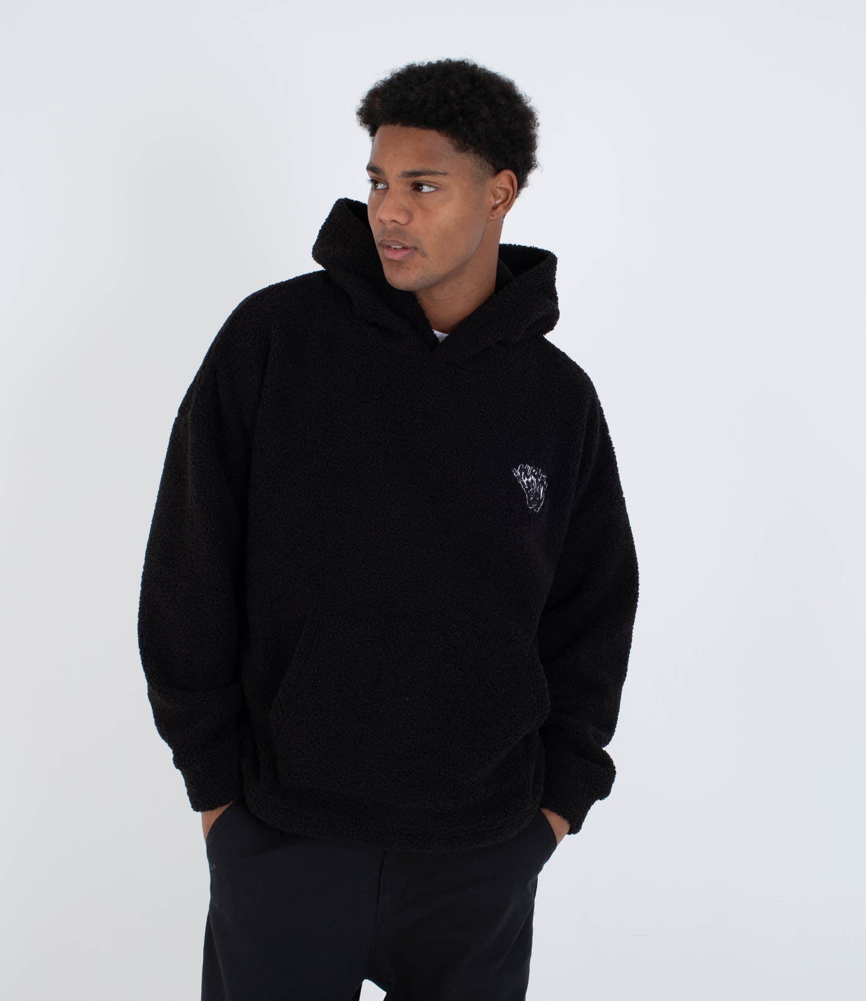 HURLEY | UNION SHERPA HOOD | ג'קט הארלי שחור 911