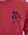 HURLEY | M SIDER BP SS TEE | חולצה קצרה בורדו 911