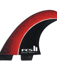 FCS | FCS II GABRIEL MEDINA SIGNATURE TRI FIN SET | חרבות גבריאל מדינה M אדום שחור KS surf ltd