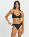 VOLCOM | Seamless Black| בגד ים נשים חלק עליון VOLCOM