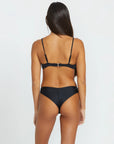 VOLCOM | Seamless Black| בגד ים נשים חלק עליון VOLCOM