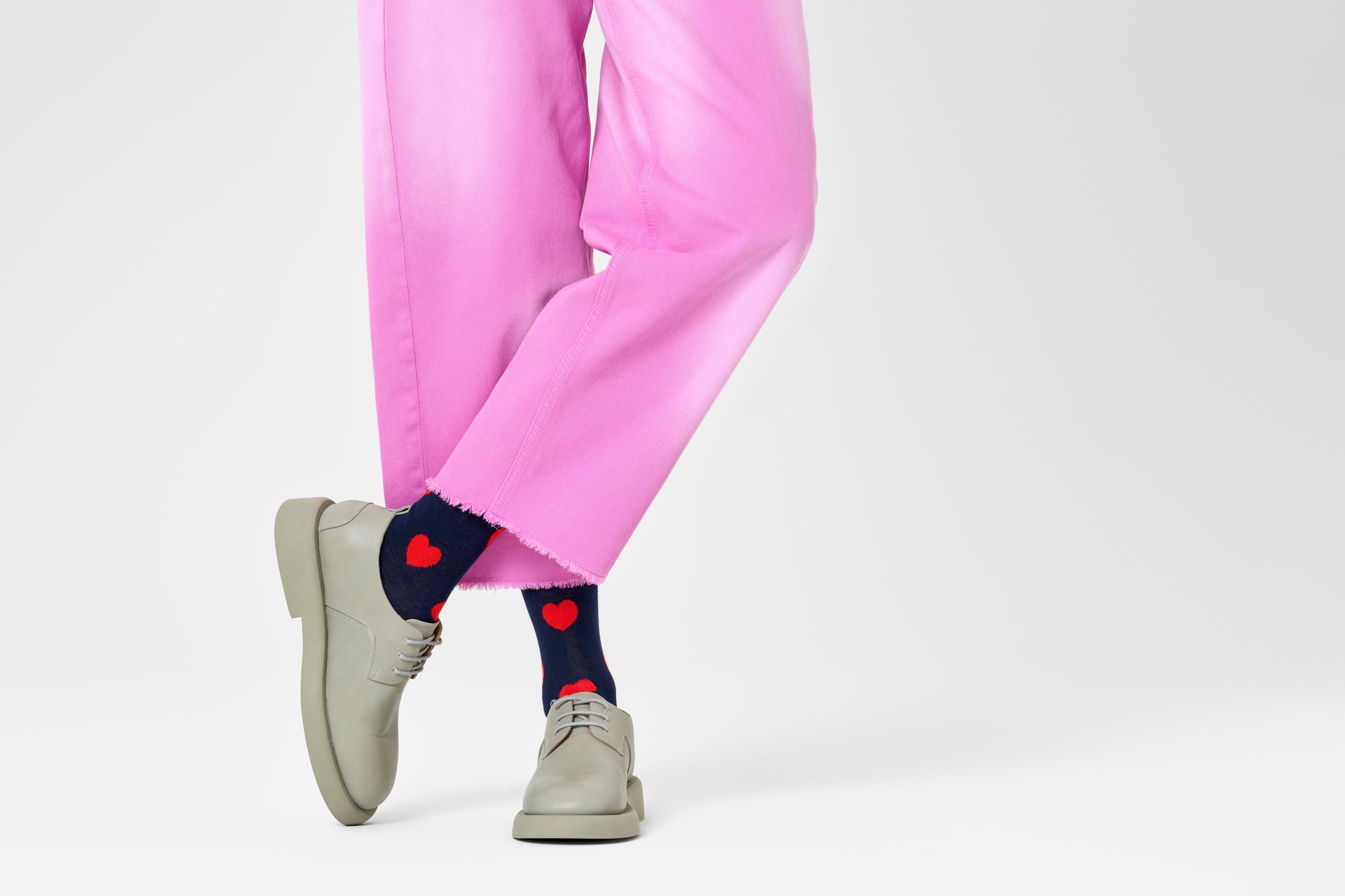 HAPPY SOCKS | HEART SOCK | האפי סוקס זוג גרביים לבבות 911