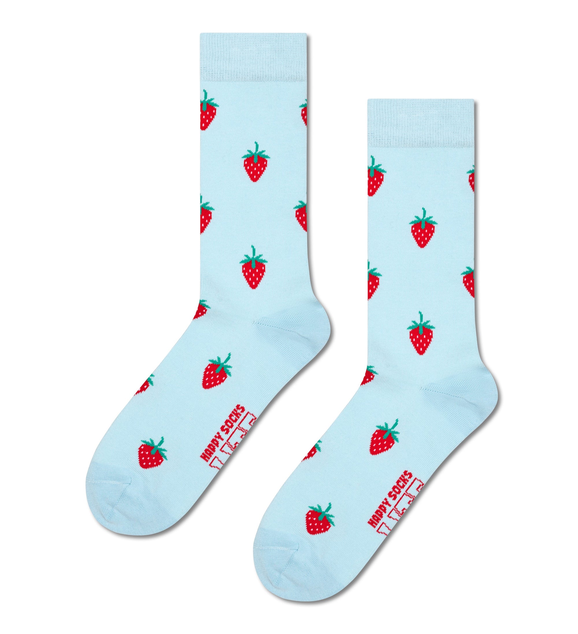 HAPPY SOCKS | LITE STRAWBERRY SOCK | האפי סוקס זוג גרביים תות 911