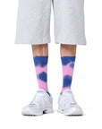 HAPPY SOCKS | TIE-DYE STRIPE SNEAKER SOCK | האפי סוקס זוג גרביים טאי דאי 911
