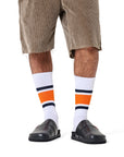 HAPPY SOCKS | SIMPLE STRIPE SNEAKER SOCK |האפי סוקס זוג גרביים פסים 911