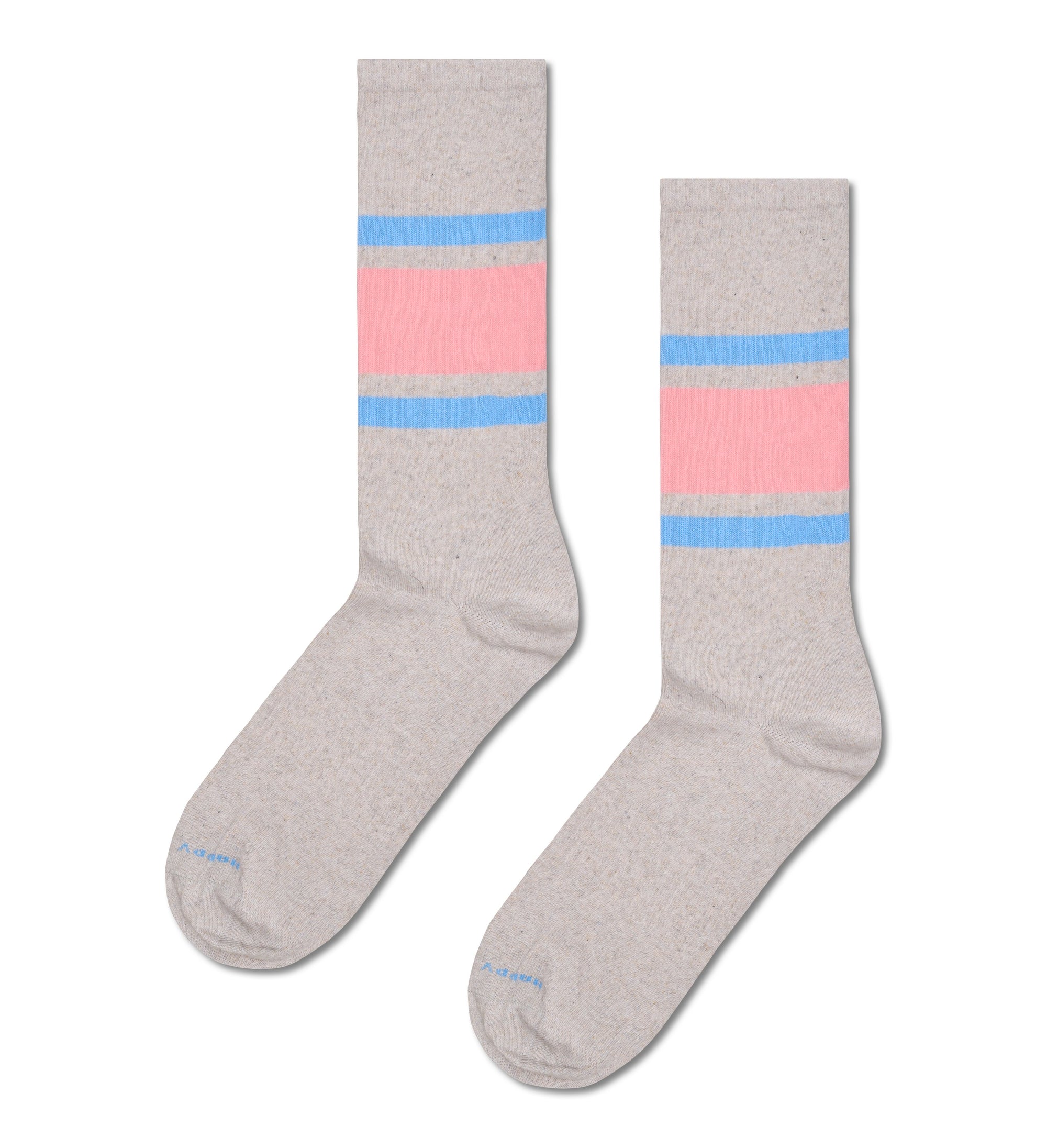 HAPPY SOCKS | SIMPLE STRIPE SNEAKER SOCK |האפי סוקס זוג גרביים פס פשוט 911