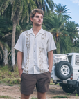 HURLEY | MUSCLE TANKSANO CAMP EMBROIDERED SS | חולצה מכופתרת קצרה 911