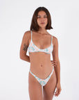 HURLEY | SCOOP CROP TOP PRINT | בגד ים נשים חלק עליון 911