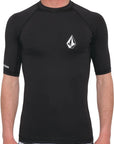 VOLCOM | LIDO SS | חולצת לייקרה שחורה שרוול קצר VOLCOM