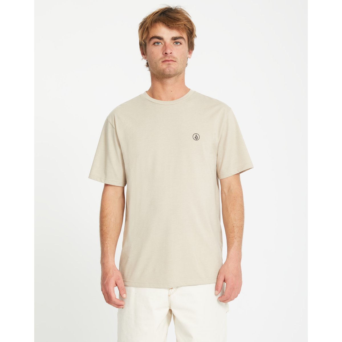 VOLCOM | CIRCLE BLANKS HTH SST | חולצה טי שירט שמנת VOLCOM