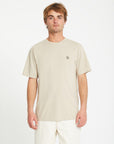 VOLCOM | CIRCLE BLANKS HTH SST | חולצה טי שירט שמנת VOLCOM