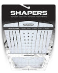 SHAPERS | HYBRID GROVELLER 3PC TAIL PAD WHITE BLACK | אסטרודק שייפרס גרובלר הייבריד אינטרסרף