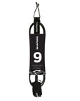 Shapers | leash 9 ankle/knee longboard 7mm | ליש לגלשן שייפרס מידה 9 קרסול/ברך שחור אינטרסרף