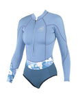 SOORUZ | SHORTY WOMEN 1/1 LS MINI ZIP DIVINE | כחול דוגית