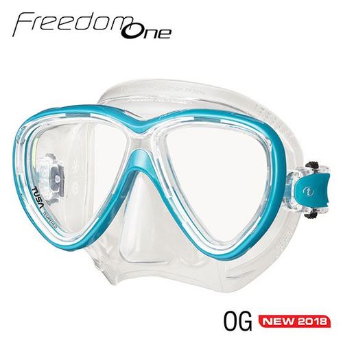 Tusa FREEDOM ONE MASK I מסכת צלילה שקוף טורקיז Sepa