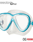 Tusa FREEDOM ONE MASK I מסכת צלילה שקוף טורקיז Sepa