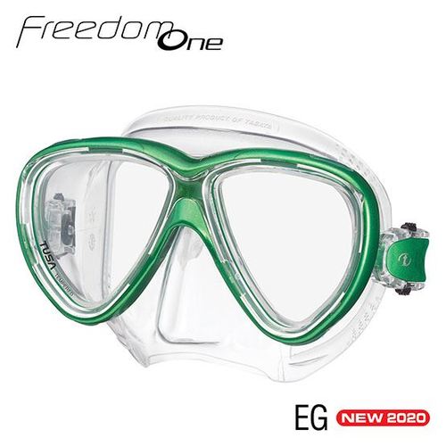 Tusa FREEDOM ONE MASK I מסכת צלילה שקוף ירוק Sepa