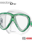 Tusa FREEDOM ONE MASK I מסכת צלילה שקוף ירוק Sepa